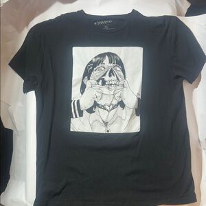 Mako Vice Skull Face Black Graphic Tee